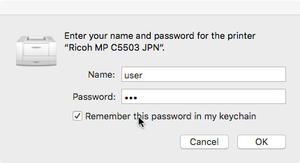 Enter username and password