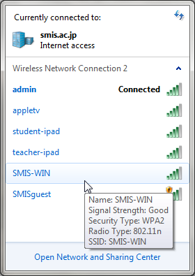 Available SSIDs