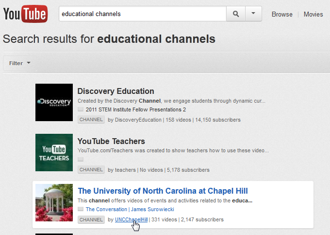 Search results for Education Channels
